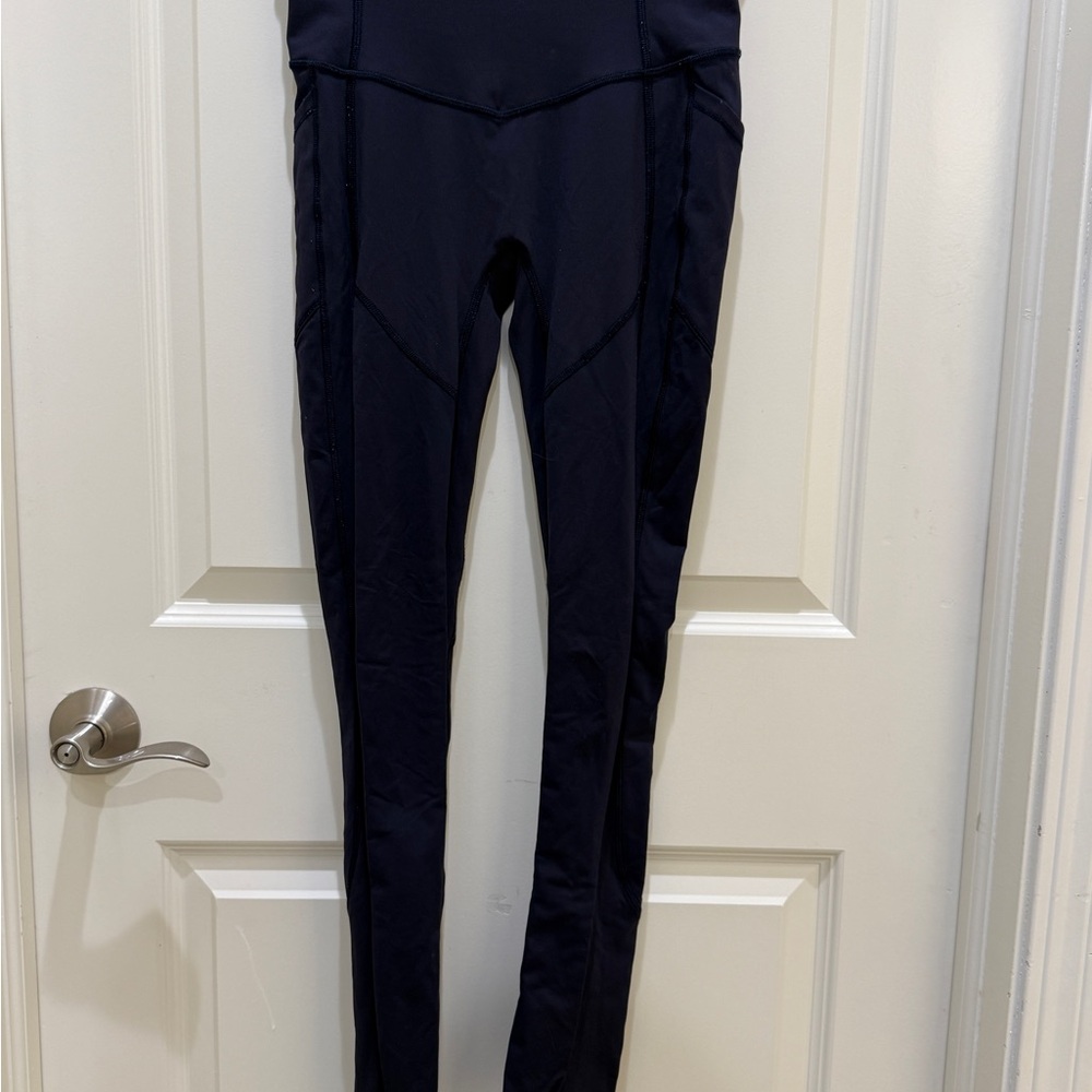 Fast and Free High-Rise Lululemon Navy Leggings